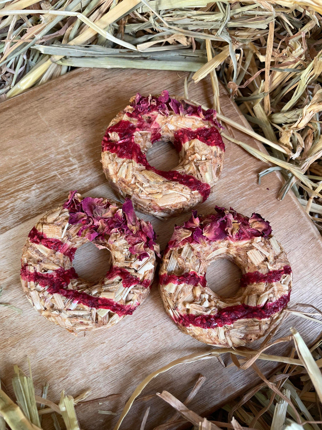 Raspberry Drizzle Donuts (2pk)